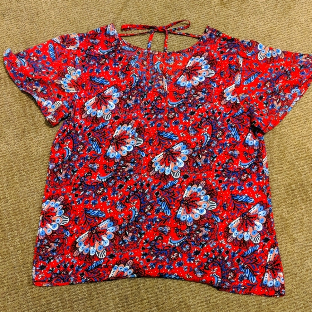 LOFT Pattern Blouse - Picture 3 of 5